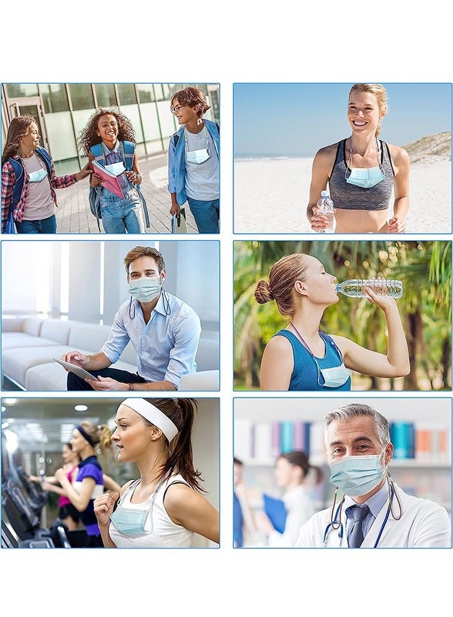 2 Pcs Cartoon Adjustable Mask Holder Strap, Relieve Ear Pressure Elastic Face Mask Cover Rope, Comfortable Fun Glasses Lanyard String Hooks (Brown) - Image 5