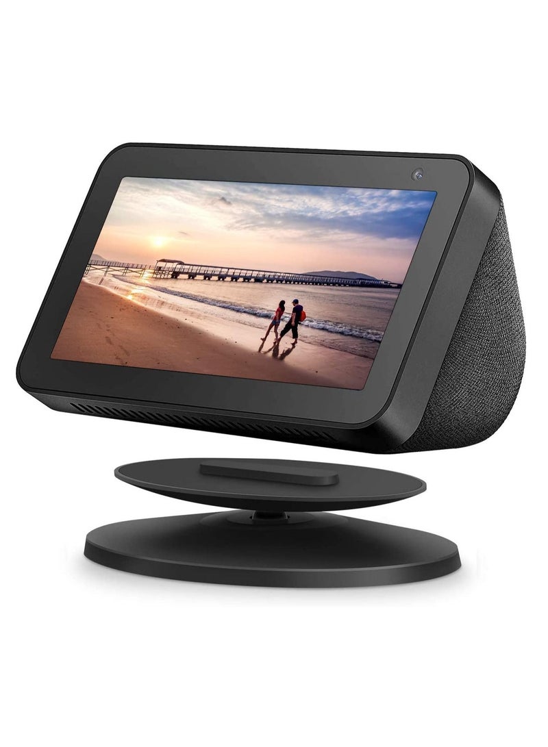 echo show 5 generation 1 and generation 2 common bracket adjustable speaker bracket installation magnetic bracket with aluminum anti-skid base 360 degree rotation tilt function - Image 1