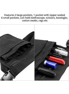 Arabest Medical Organizer Belt, Nurse Storage Bag Waist Bag Pouch for Medical Scissors Care Kit Tool, (Black, 10x7)  - Image 5