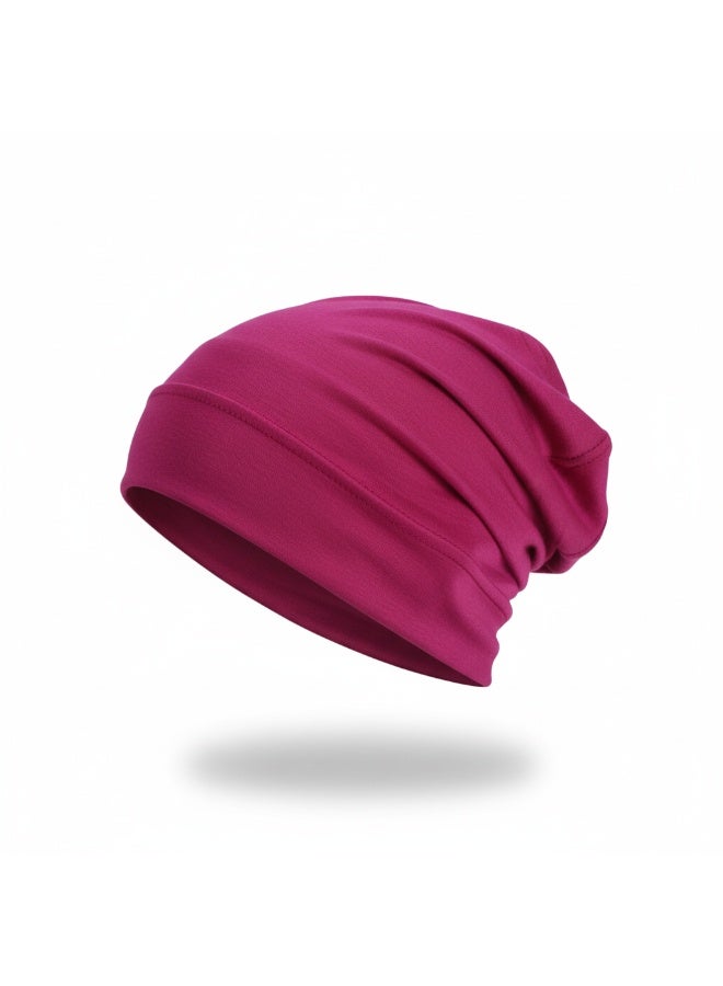 abshir Slouchy Beanie Hat Soft Cotton Blend, Lightweight Casual Style, Stretchy Slouch Cap  FREESIZE,