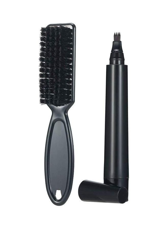 Generic Beard Filling Pen Kit Beard Enhancer Brush Beard Coloring Shaping Tools Waterproof Black Brown Hair Pencil Repair Tools  - Image 4