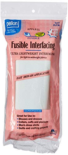 Pellon White PLF36 Ultra Lightweight Fusible Interfacing 15 x 3 Yards Package