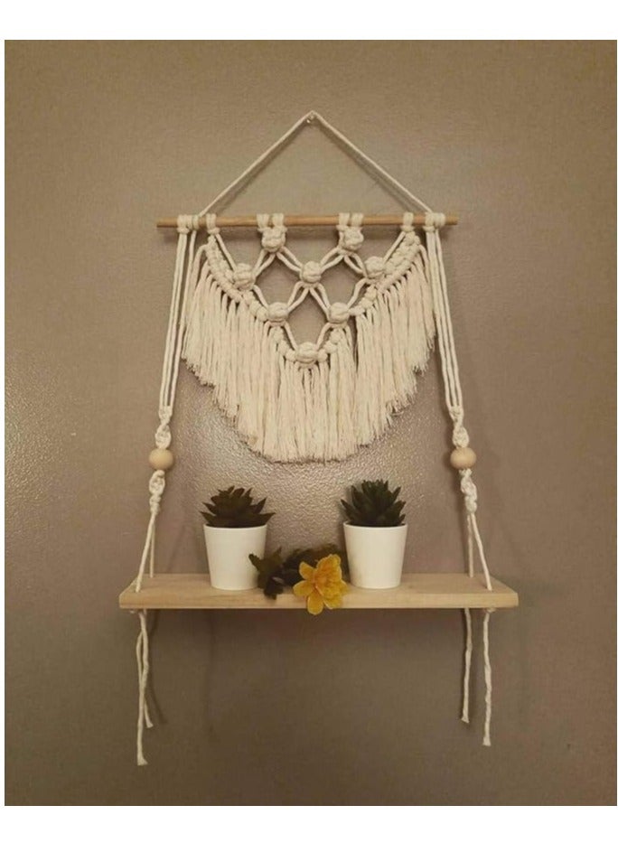 انتيكيانو "رف حائطي خشبي" - Image 1