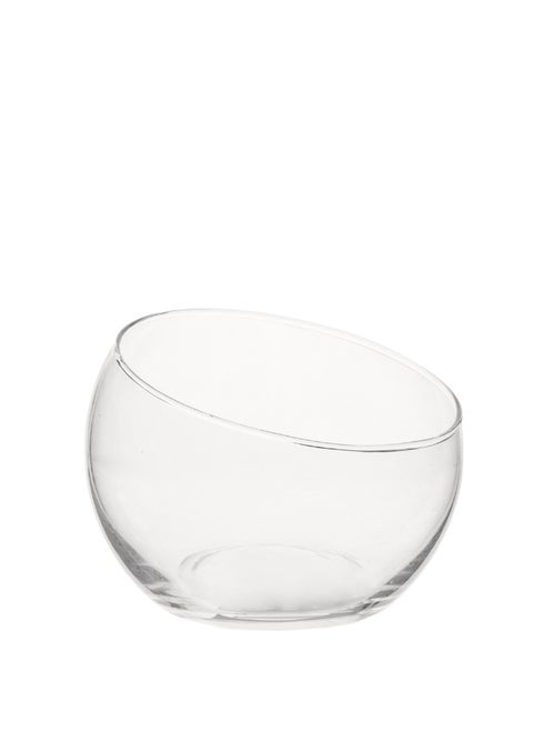 Glass Vase Sphere  Round glass vase with a spherical shape, adding a soft and elegant touch to any floral arrangement