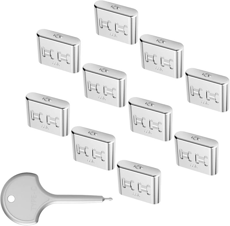 Pack of 10 Universal USB C Port Security Lock Stainless Steel Removable Blocker For Public Use Gaming Devices - Image 1