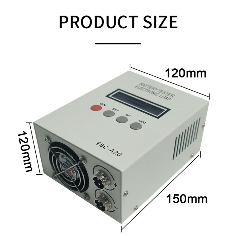 Battery Tester: LCD Digital Display, 0.00-30.00V Voltage Range - Battery Capacity & Internal Resistance Test, 0.10-20.00A Discharge Current for Battery Performance Testing - Image 5