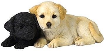 Veronese Design 4.75 Inch Labrador Puppies Decorative Statue Figurine, Tan and Black - Image 2