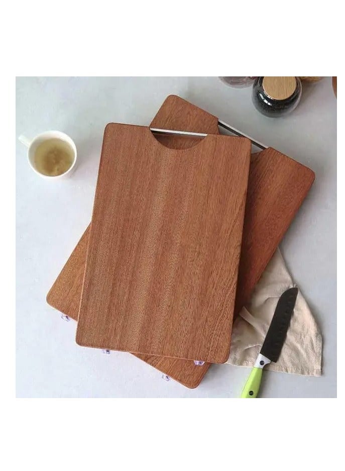 Liying Rectangular Wood Cutting Board One Piece, No Glue Non Toxic, All Whole Single Wood Butcher Block Thick Hard Wood Heavy Duty Edge Grain (40x30cm)  - Image 4