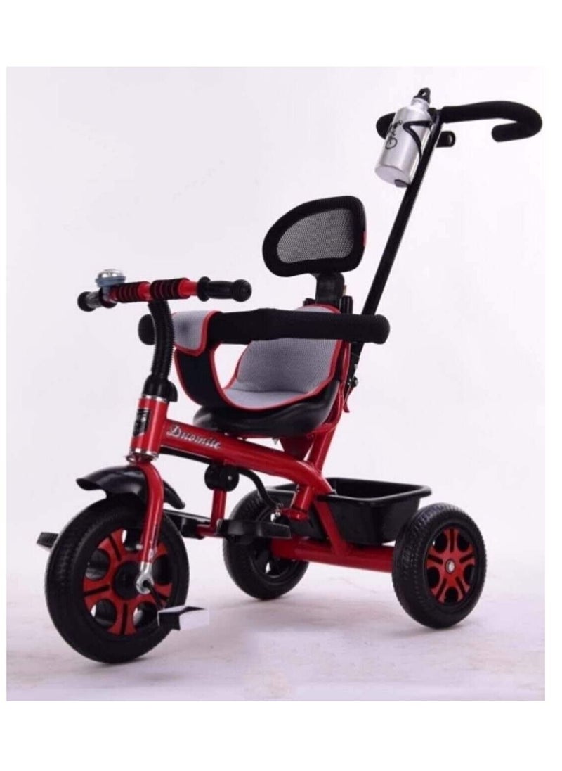Red Color Tricycle For 1 To 6 Years Old  Kids cycle With Push Bar 3 Wheel  - Image 1