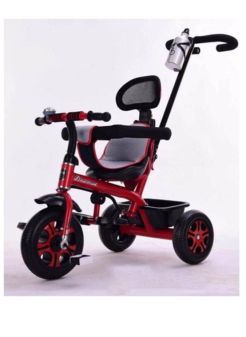 Red Color Tricycle For 1 To 6 Years Old  Kids cycle With Push Bar 3 Wheel  - Image 5