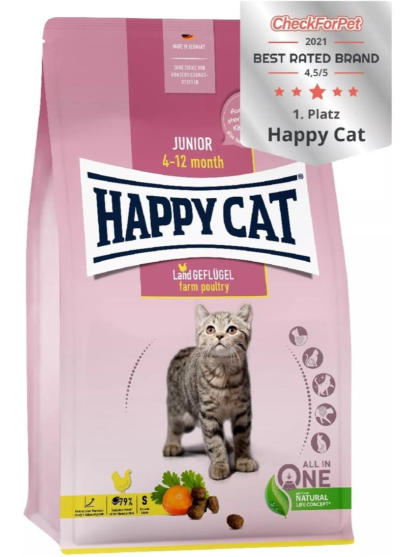 HAPPY CAT Happy Cat Junior Land Geflugel (Poultry) 1.3kg  - Image 1