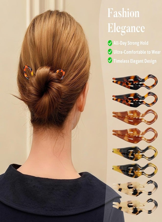 Tiefebene 8Pack Prestige Hair Pins for Women, 2.75” Small French Hair Pin for Updos Chignons & Buns, Curved Shape for Better Head Fit Hair Accessories, Serrated Anti-Slip Design, Styling for All Hair Types - Image 5