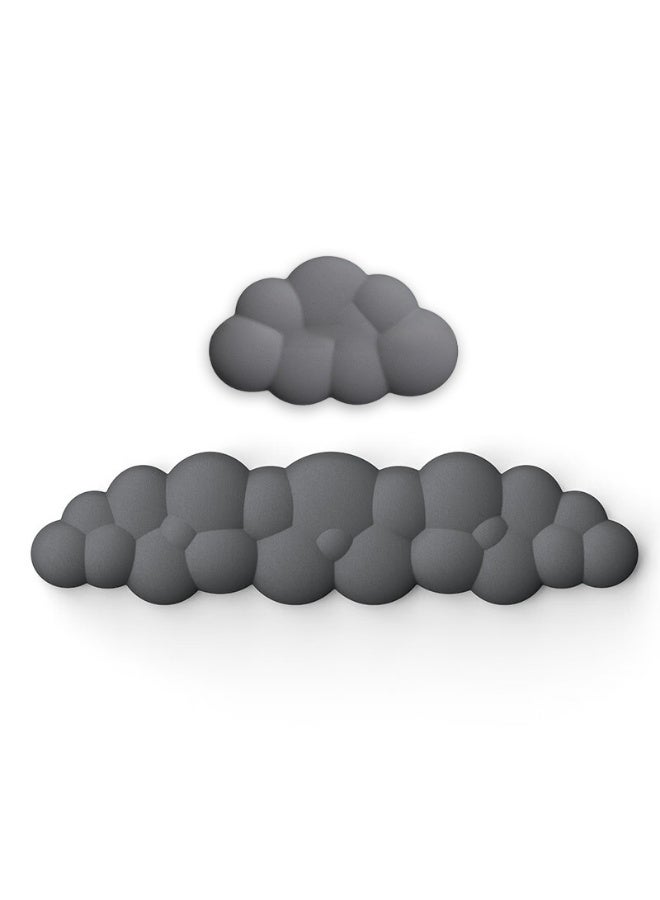 Keyboard Wrist Rest Set Cloud Wrist Rest for Keyboard and Mouse Pad Computer Elbow Pad Arm Rest Mouse Wrist Cushion