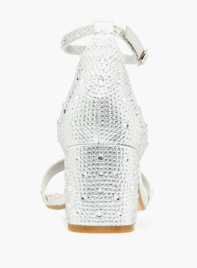 سيليست صنادل نسائية بكعب عريض مزينة بإبزيم - Image 5