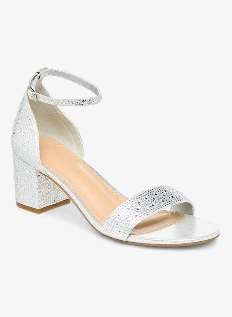 سيليست صنادل نسائية بكعب عريض مزينة بإبزيم