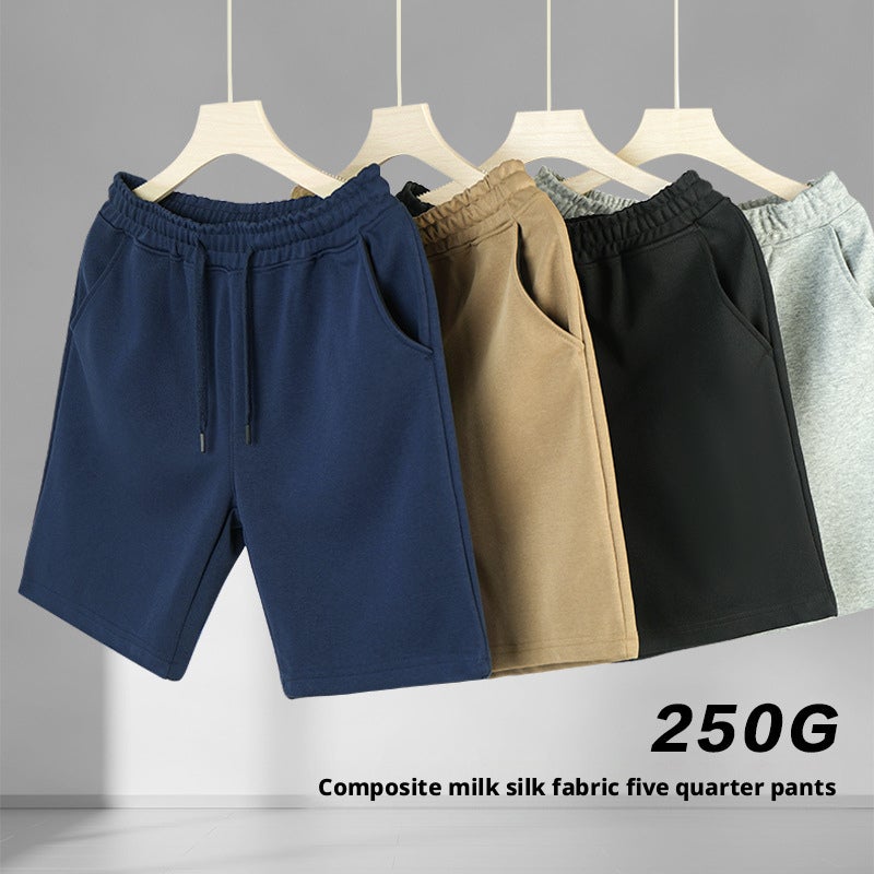 Men's Heavyweight Cotton Shorts 250g Streetwear Summer - Image 1