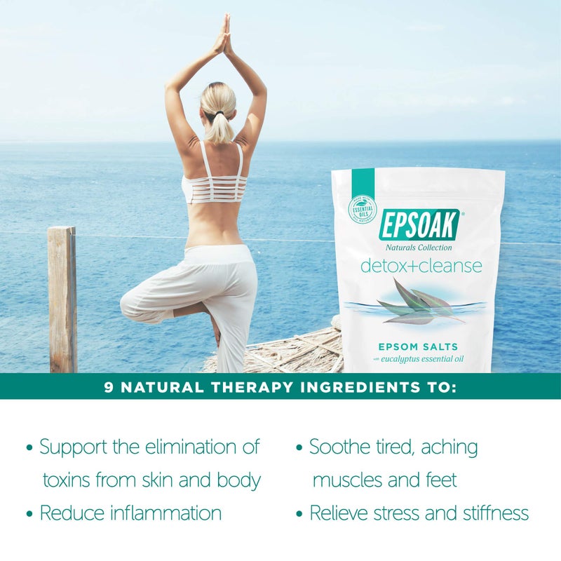 Epsoak Epsom Salt 2 lbs - Detox + Cleanse Bath Salts - Image 2