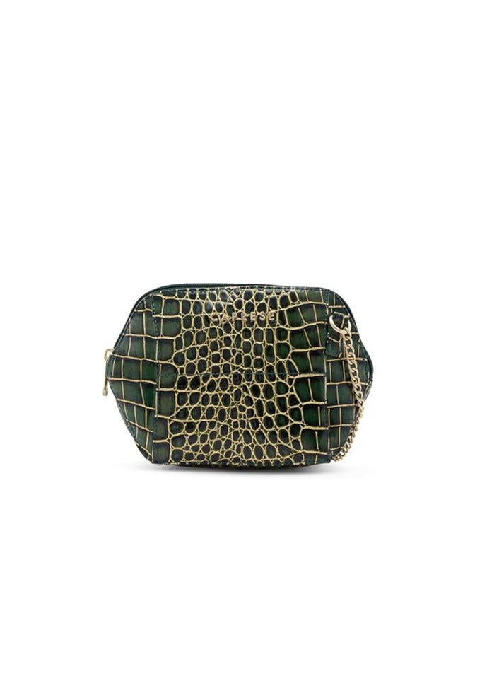 Caprese Miranda Sling Bag, Green-Small | Stylish Handbag for Women with Animal Print | Adjustable Strap & Spacious Interiors | Perfect Ladies Purse for Carrying Everyday Essentials & Travel - Image 4