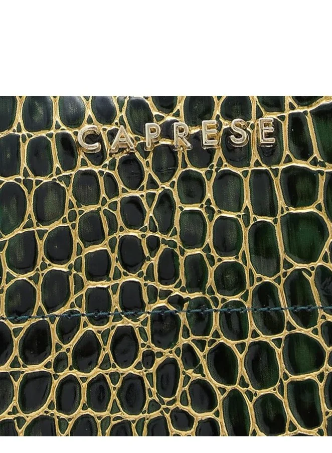 CAPRESE Caprese Miranda Sling Bag, Green-Small | Stylish Handbag for Women with Animal Print | Adjustable Strap & Spacious Interiors | Perfect Ladies Purse for Carrying Everyday Essentials & Travel