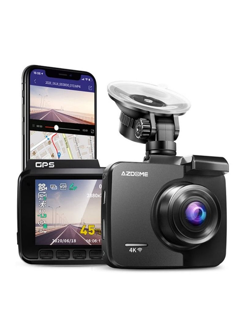 AZDOME - GS63H 4K Auto Camera Car Dash Cam with GPS WiFi Video Record Night Vision - Image 1