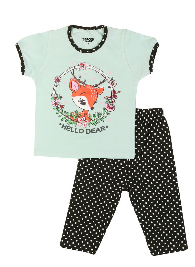 زيركون بيجامة بناتي صيفي - Image 1