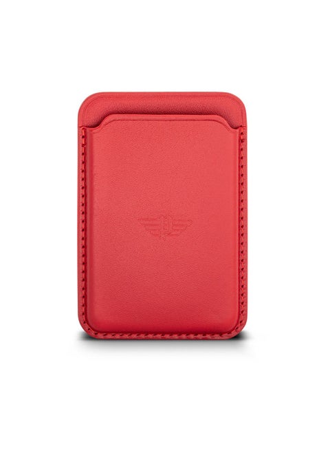 Antiquity  Red Vegan Card Holder For Men