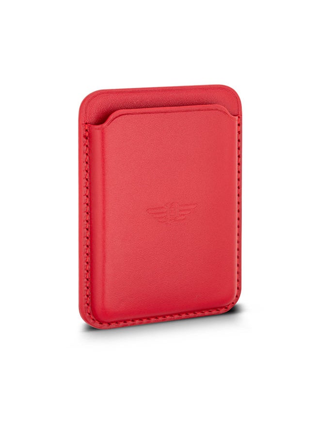 POLICE - Antiquity  Red Vegan Card Holder For Men - Image 1