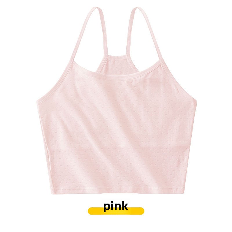 Girls Growth Period Soft Bralette Comfort Fit 6811# Pink  - Image 1