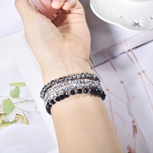 VISOOM Beaded Bracelet Compatible for Apple Watch Band 42mm/41mm/40mm/38mm Series11 10 9 8 7 Se(3 2 1) Series 6/5/4 Women Fashion Cute Handmade Pearl Stretchy Watch Strap for iWatch Bands 3/2/1 - Image 2