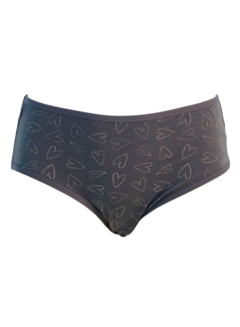 JOANNA JOANNA 33069 Women's Hearts Design Mid Rise 3-Pack Panties, Multicolor  - Image 4
