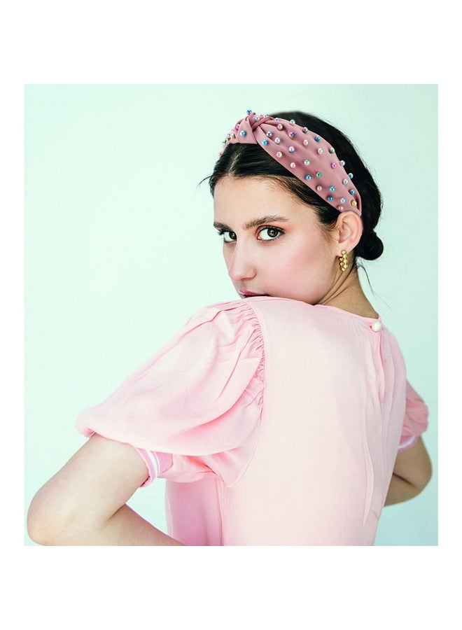 ACO-UINT 3 Pack Non-Slip Knotted Pearl Headbands For Women, Wide Hair Accessories, 3 Count - Image 4