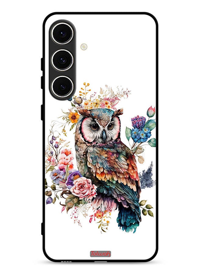 Tolwak Samsung Galaxy A36 5G Protective Case Cover Owl Abstract Art - Image 1