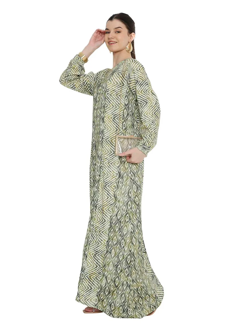 HANA & SARA Arabic kaftan jalabia dress with rich traditional design