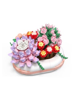 Y&D SYOSI, Luminous Building Block Toys Succulent Bonsai Botanical Decor, Plants Model Office Room Flowers Set for Adults, Gifts Girls Girlfriend Wife  - Image 1