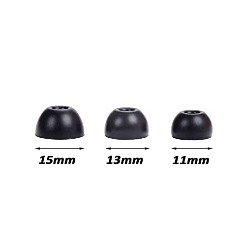 luakesa Replacement Silicone Tips Earbuds Buds Eartips Set for Beats Studio Buds Earphone Headphones,6 Pairs (Black) - Image 3