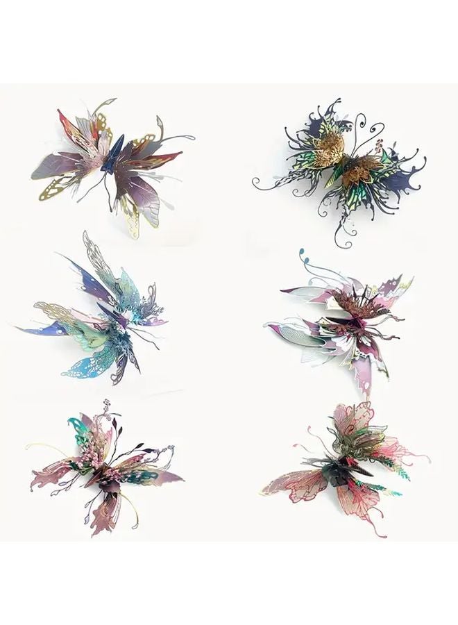 Butterfly Metal Puzzle 3D DIY Model Creative Insect Toy Home Decoration Gift - Image 2