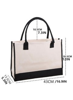 DAILYCHIC Dailychic Teacher Appreciation Gifts,Canvas Tote Bag,Thank You Funny Gift Ideas,Graduation,Teacher Day  - Image 3