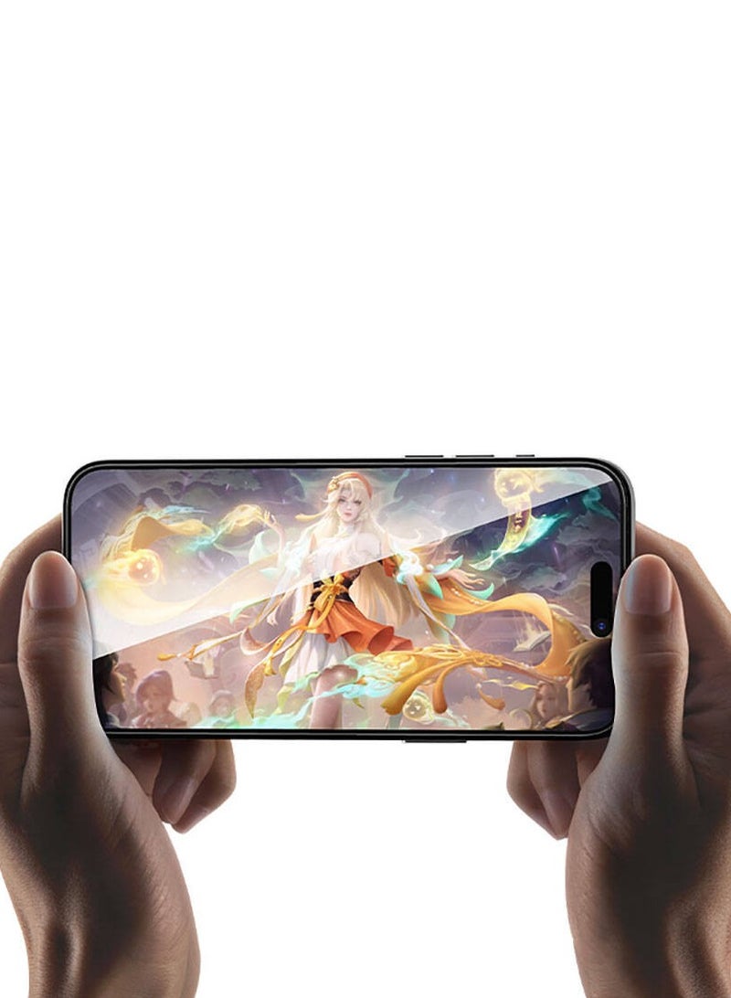 S-TOP Privacy Screen Protector for iPhone 15 Pro, 9H Hardness Tempered Glass Protector, Anti-Scratch, Anti-Spy, HD Clear, Military Grade Protection by S-TOP - Image 5