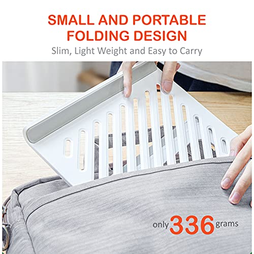 TANTRA Laptop Stand, Folding Stand for Laptop, Portable Laptop Holder (White) - Image 3