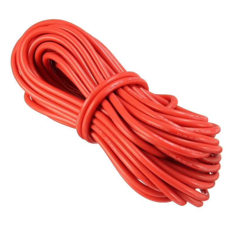 INVENTO 20mtr 18 AWG 075 sqmm Durability 20A Tinned Copper Silicone Wire Flexible Red Cable 24mm Dia High Temperature for DIY - Image 4