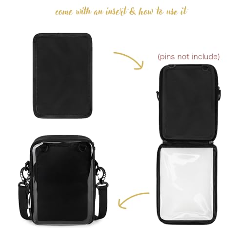 STEAMEDBUN Ita Bag Crossbody Small Pin Display Bag with Insert - Image 3