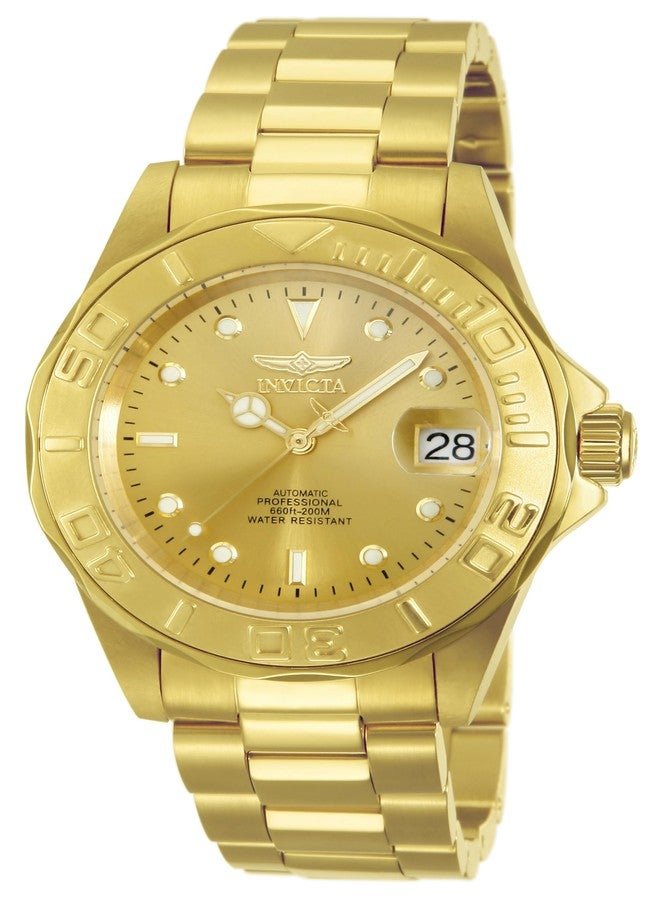Invicta Men's 13929 Pro Diver Automatic Gold Dial 18k Gold Ion-Plated Stainless Steel Watch, Stainless Steel, Casual - Image 1