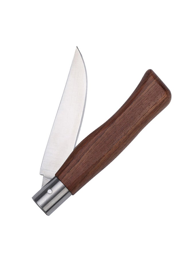 AL SANIDI Folding Hunting Knife, Pocket Foldable knife, Brown, Size 20 Cm - Image 4