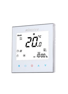 KKmoon Digital Underfloor Heating Thermostat for Electric Heating System Floor & Air Sensor Energy Saving AC 95-240V 16A Touchscreen LCD Display Room Temperature Controller