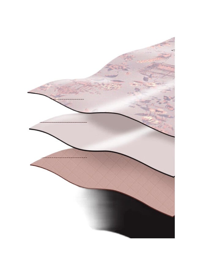 neumee Professional Yoga Natural Rubber Mat Non-Slip Absorbent Dance Mat Light Luxury Gift French Style - Image 1