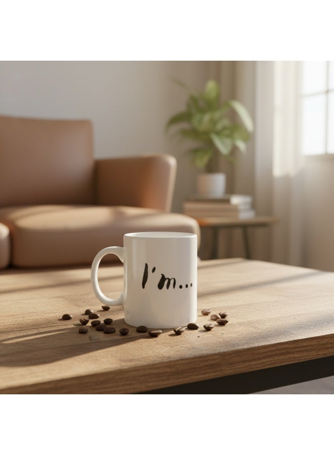 CERAMIC Minimalist Ceramic Mug | Modern White Coffee Cup 350ML - Image 2