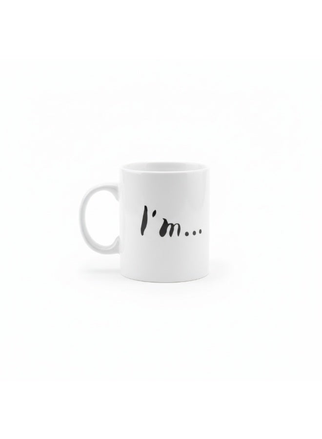 CERAMIC Minimalist Ceramic Mug | Modern White Coffee Cup 350ML - Image 1