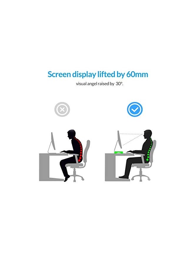 Zaboon - Aluminum Monitor Stand Unibody Computer Riser with Storage Space for Keyboard&Mouse for iMac, MacBook, PC, Laptop and More (15.7×8.3×2.4inch) - Image 1