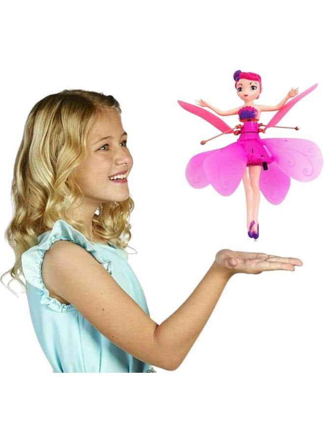 Magical Flying Fairy Doll, Hand Sensor Control, USB Powered Magic Flying Fairy, Sky Dancers Flying Toy, Rainbow Glitter Flying Princess Doll Indoor, Fairy Doll for Girls Boys (Random Color)  - Image 1