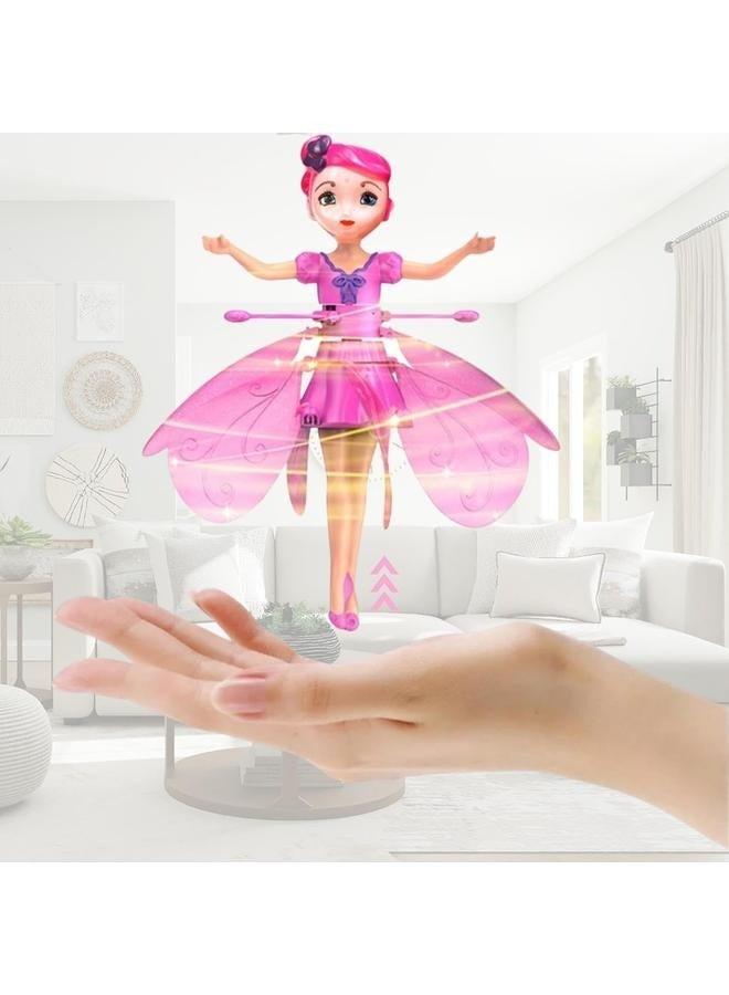 Magical Flying Fairy Doll, Hand Sensor Control, USB Powered Magic Flying Fairy, Sky Dancers Flying Toy, Rainbow Glitter Flying Princess Doll Indoor, Fairy Doll for Girls Boys (Random Color)  - Image 2